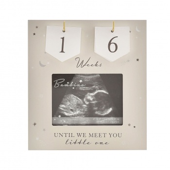 Bambino Baby Scan Count Down Photo Frame with Stand