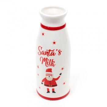 Widdop Santa's Milk Jug With Cookie Section Christmas Decoration