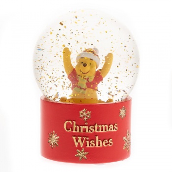 Widdop Disney Winnie The Pooh Christmas Snow Globe Decoration