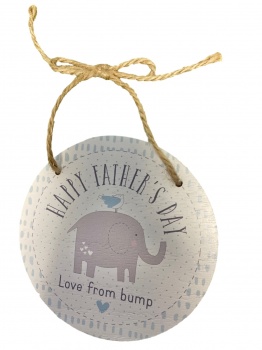Widdop Happy Father's Day Love From Bump Wooden Plaque