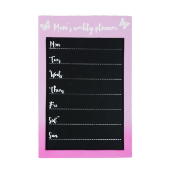 Widdop Mum's Weekly Planner Pink Chalkboard