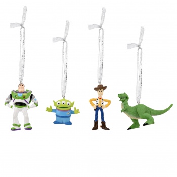 Widdop Set of Four Toy Story Christmas Tree Decorations