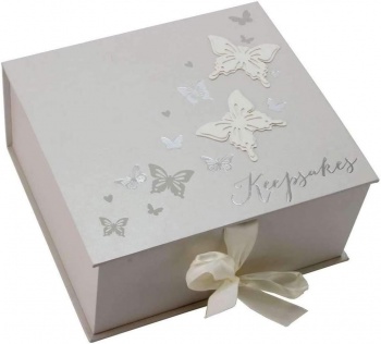 Widdop Butterfly Design Wedding Keepsake Box