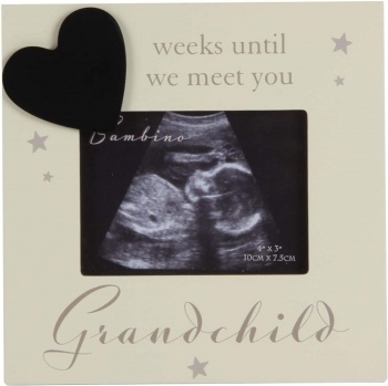 Bambino Grandchild Baby Scan Photo Frame With Chalkboard Feature