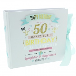 Signography Ladies 50th Birthday Gift Photo Album