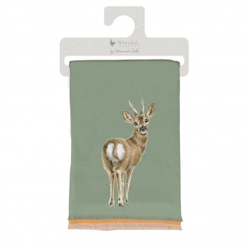 Wrendale Designs Deer Design Winter Scarf with Gift Bag