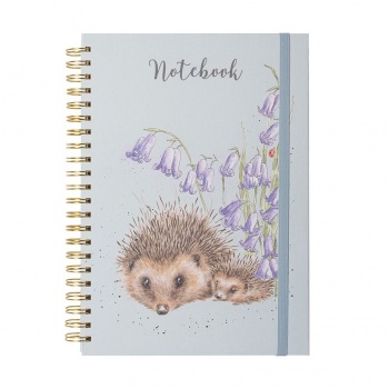 Wrendale Designs A4 Notebook - Floral Hedgehog Design