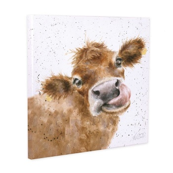 Wrendale Designs 'Moooo' Cow Small Canvas