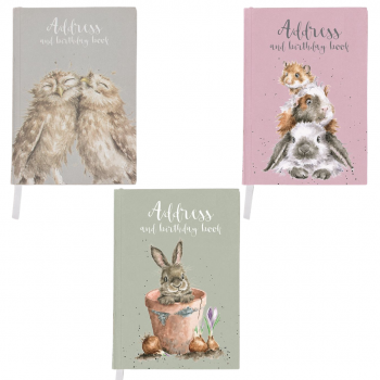 Wrendale Designs Country Animals Illustrated Address and Birthday Book -  Choice of Design