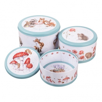 Wrendale Designs Teal Country Set of Three Cake Tins