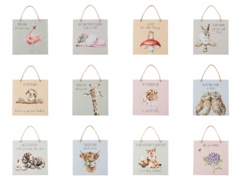 Wrendale Designs Illustrated Wooden Gift Plaques