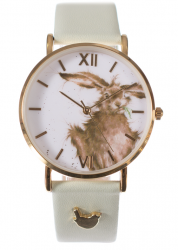Wrendale Designs 'Hare Brained' Leather Watch