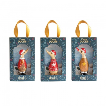 DCUK Traditional Christmas Dinky Ducks - Choice of Design