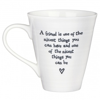 East of India A Friend Is One Of The Nicest Things Porcelain Mug