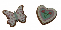 Gisela Graham Easter Treats Heart and Butterfly Decorations