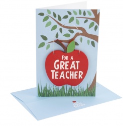 Two in One Teacher Card and Matching Gift Plaque