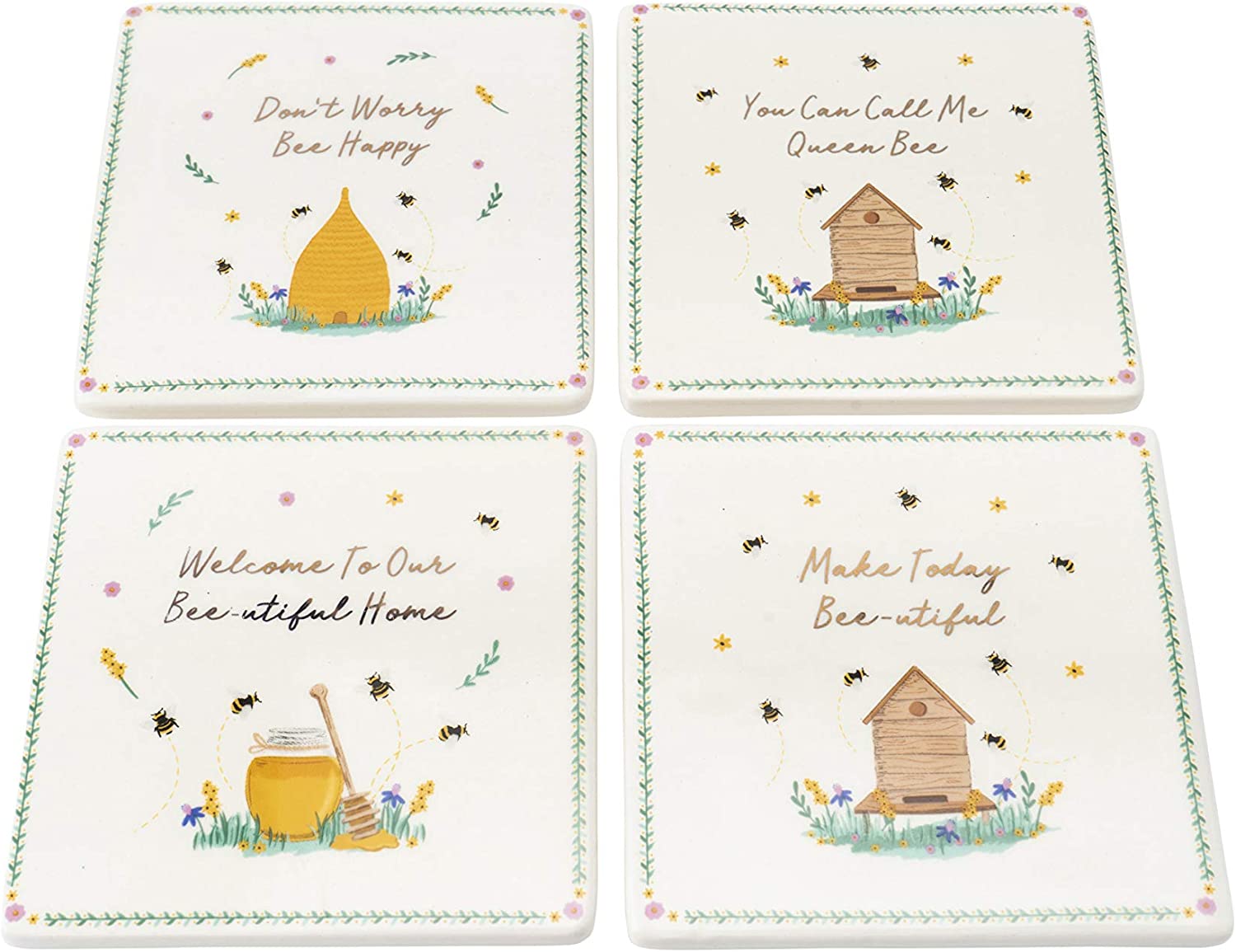 CGB Giftware Set of Four Bumblebee Coasters
