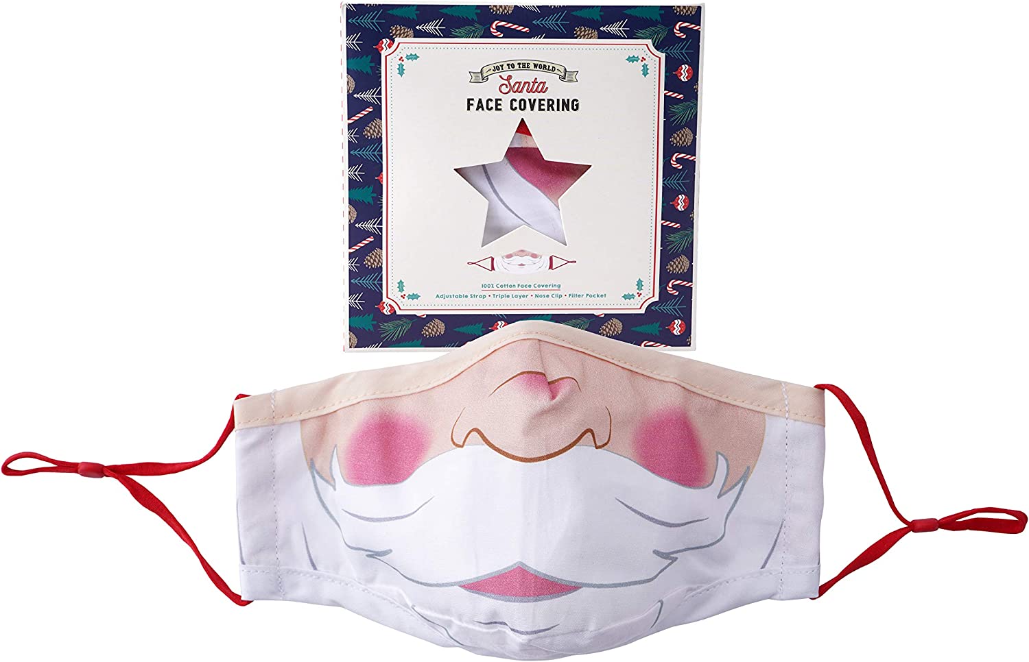 CGB Giftware Novelty Santa Face Mask Gifts from Handpicked
