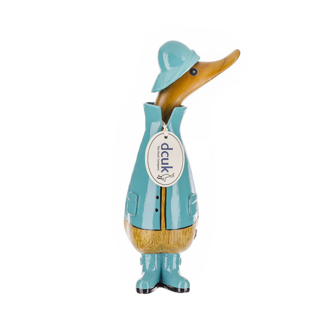 DCUK Raincoat Natural Colourful Wooden Duckling Accessory - Choice of Colour - Picture 3 of 6