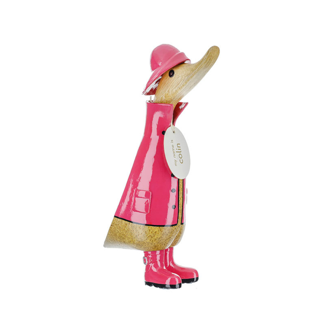DCUK Raincoat Natural Colourful Wooden Duckling Accessory - Choice of Colour - Picture 5 of 6