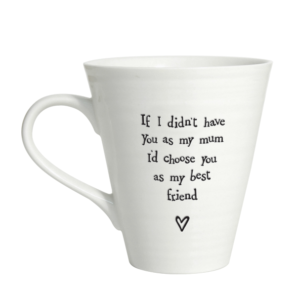 East of India Porcelain Mum Best Friend Novelty Mug