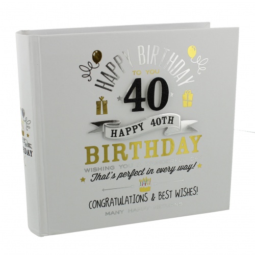 Signography 40th Birthday Gift Photo Album