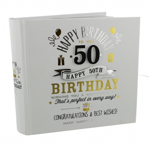 Signography 50th Birthday Gift Photo Album