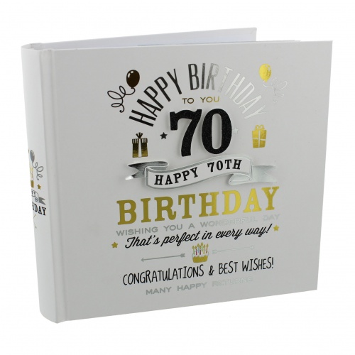 Signography 70th Birthday Gift Photo Album