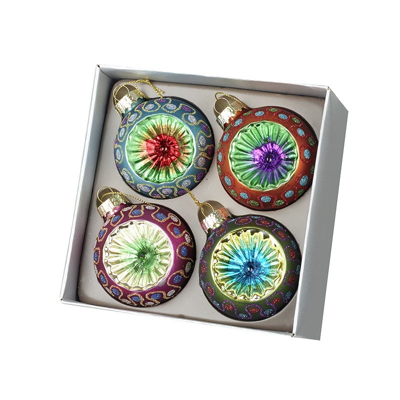 Heaven Sends Set of 4 Colourful Traditional Baubles