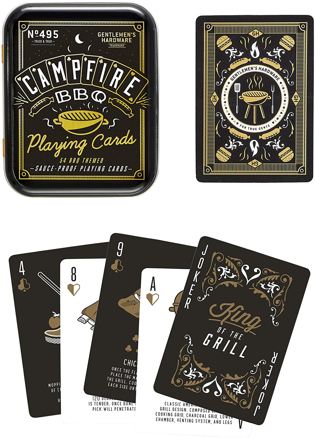 Gentlemen's Hardware Novelty Campfire BBQ Playing Cards