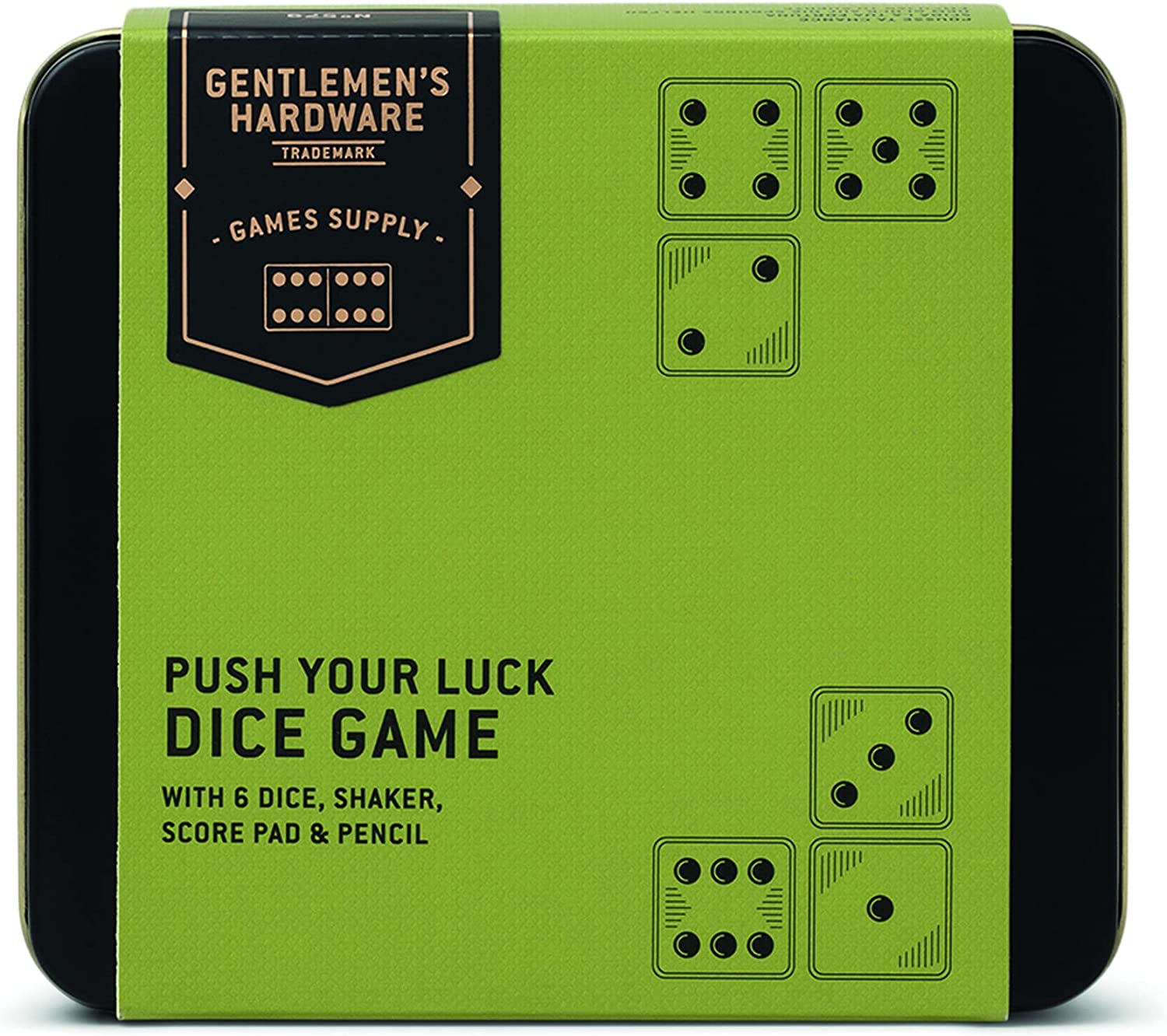 Gentlemen's Hardware Push Your Luck Dice Game