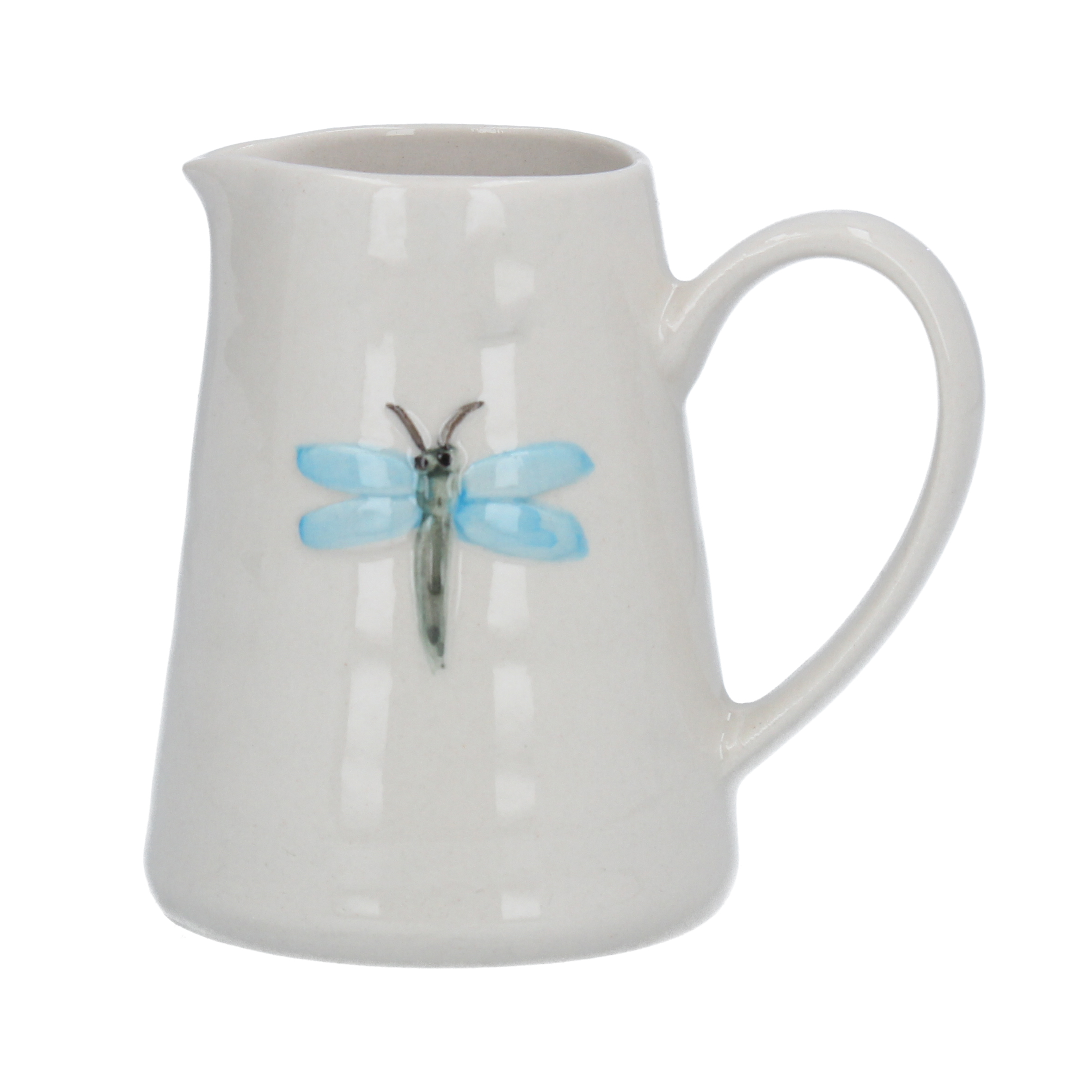 Gisela Graham Blue Dragonfly Ceramic Spring Inspired Jug