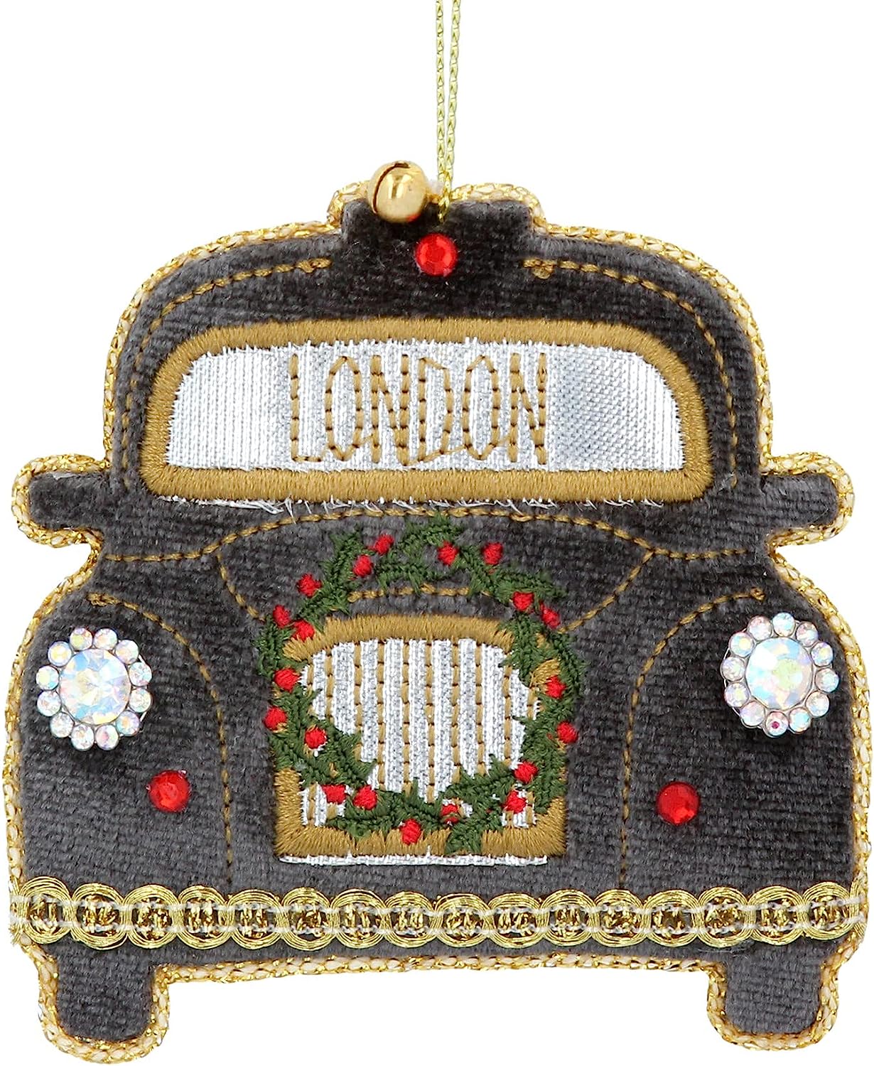 Gisela Graham London Taxi Luxury Christmas Tree Decoration