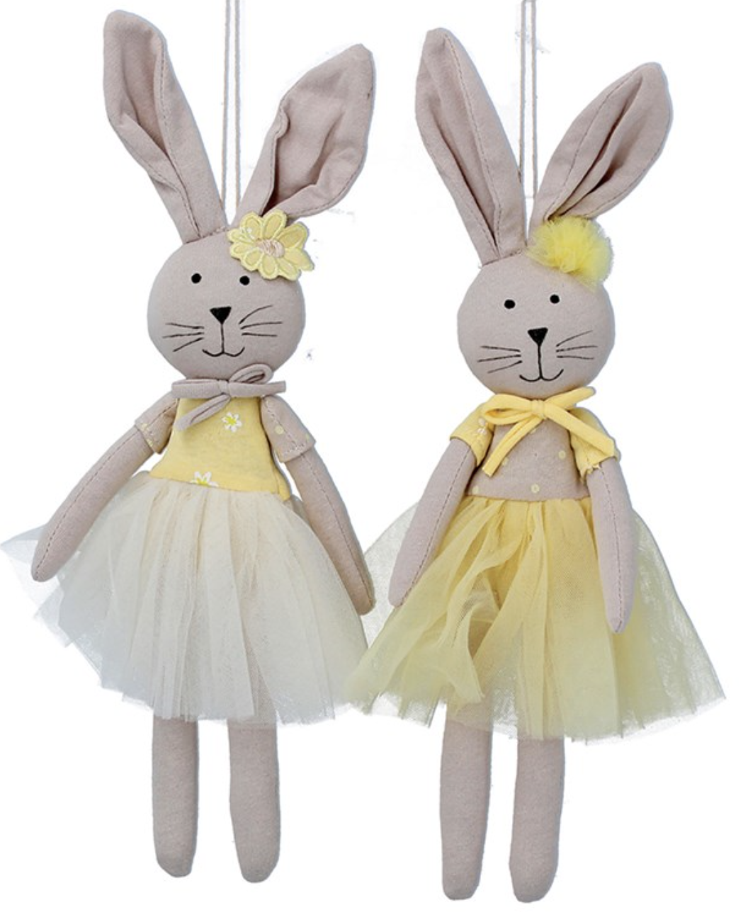 Gisela Graham Rabbits in Tutus Easter Decorations