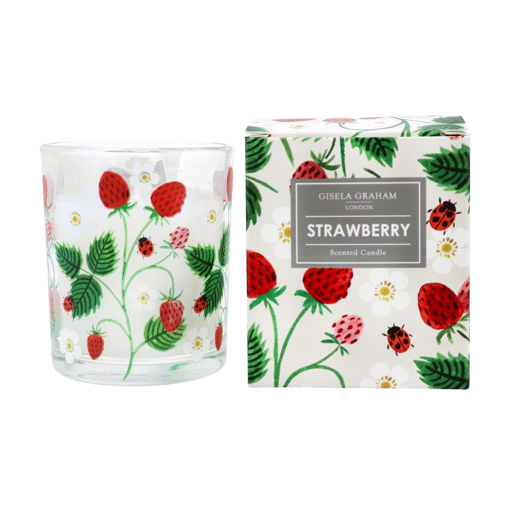 Gisela Graham Boxed Strawberry Scented Candle