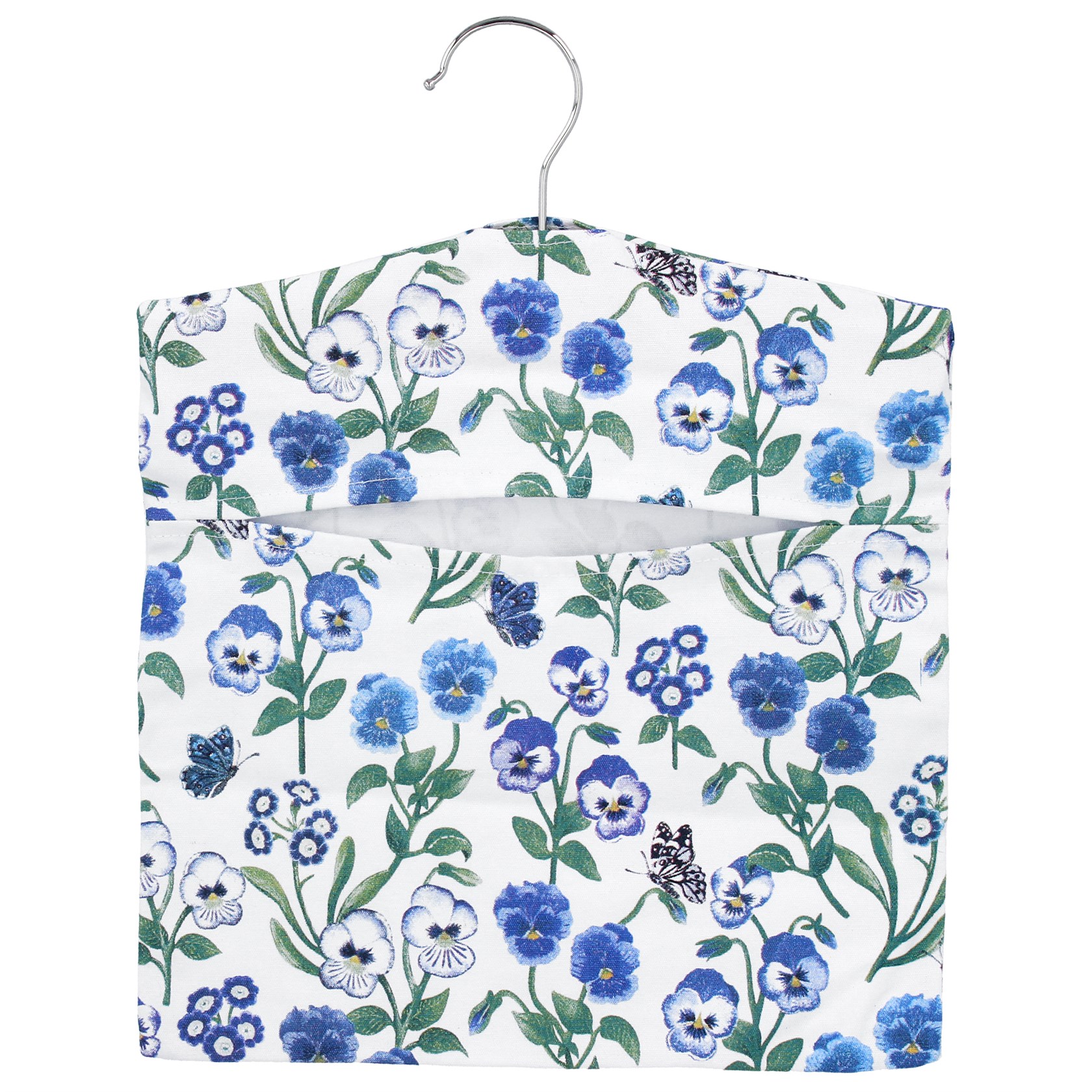 Gisela Graham Violets Design Spring Themed Peg Bag