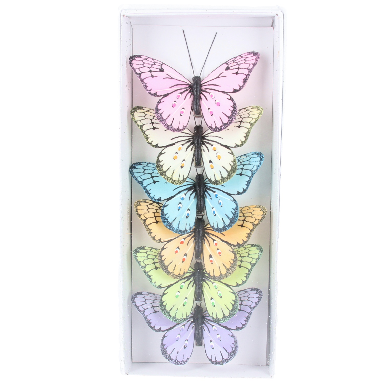 Gisela Graham Easter Clip on Butterfly Decoration