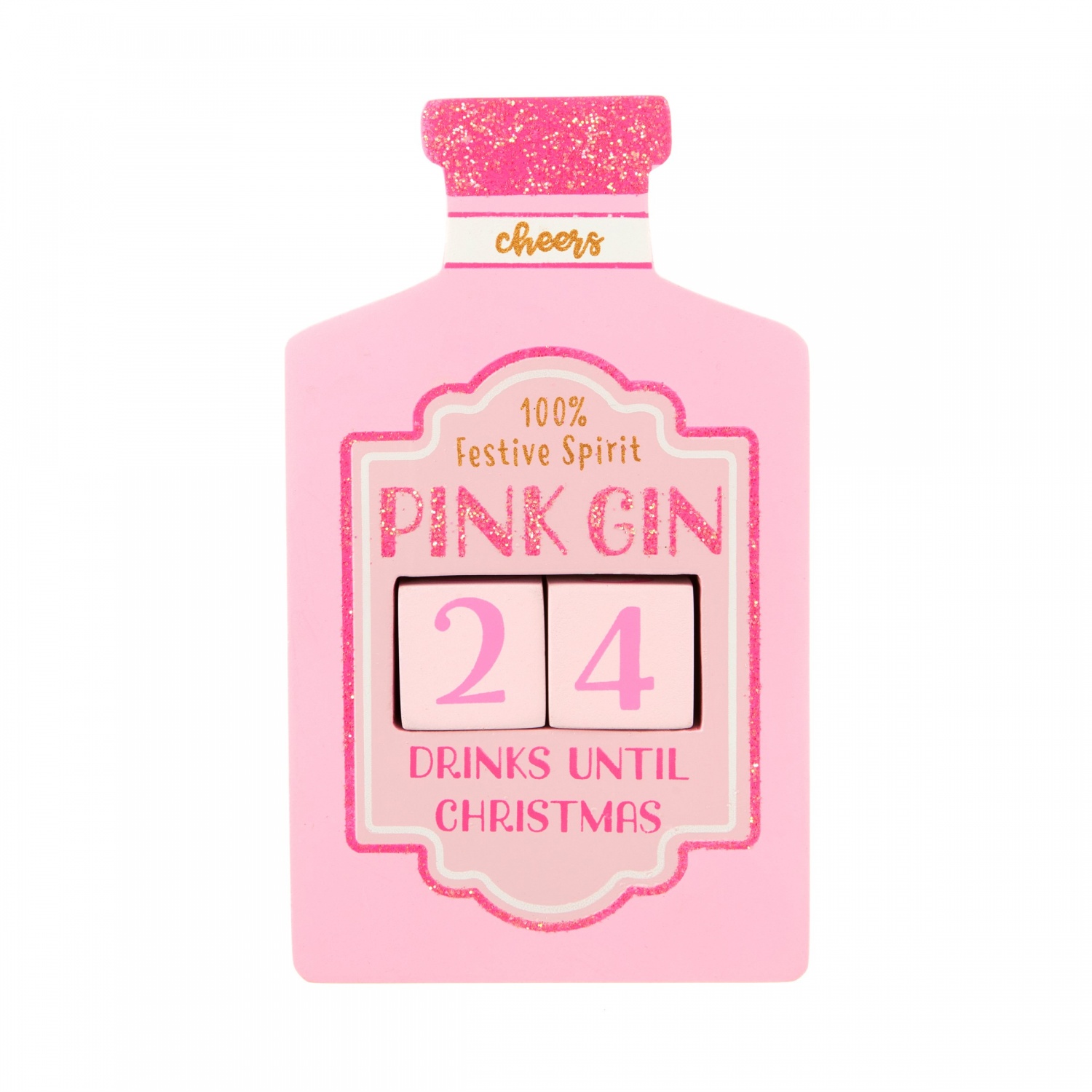 Sass & Belle Pink Gin Christmas Countdown Block