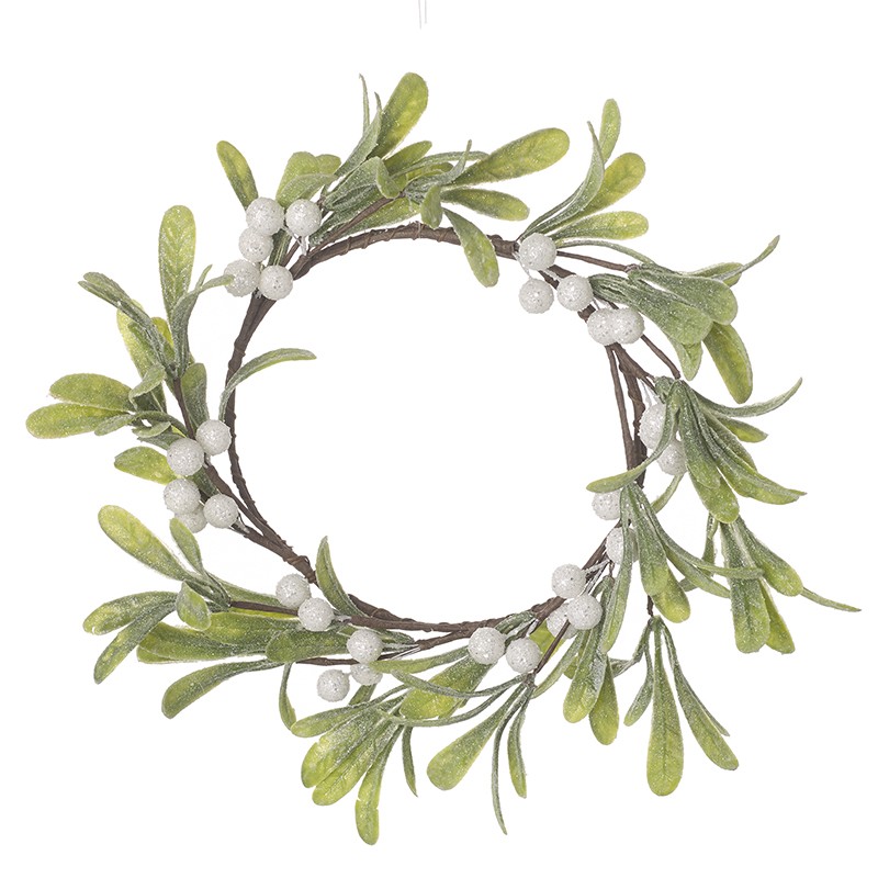 Heaven Sends Faux Mistletoe Christmas Decorative Wreath
