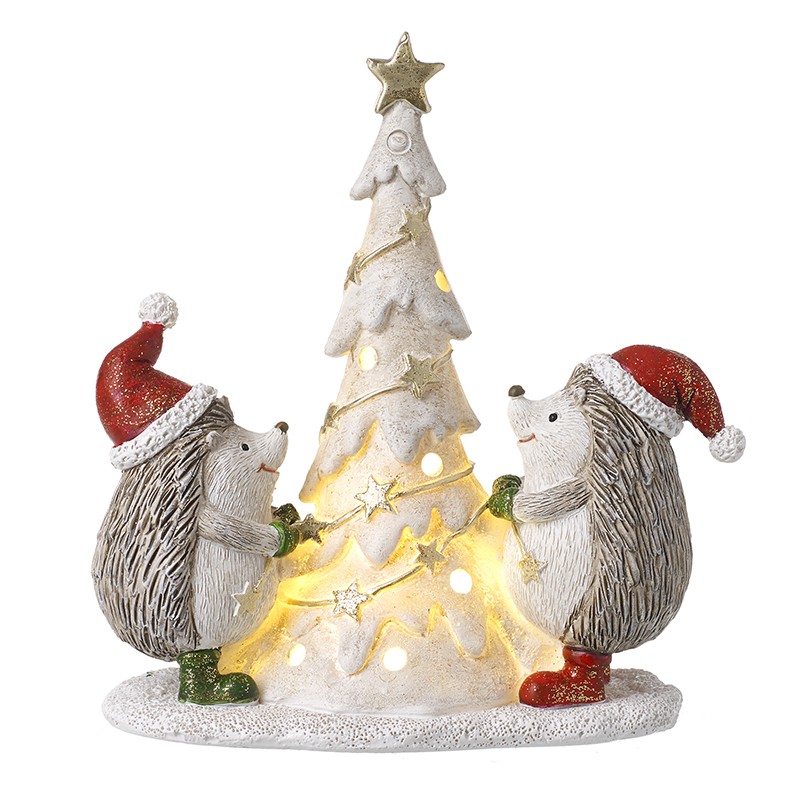 Heaven Sends Hedgehogs Around The Christmas Tree Light Up Decoration