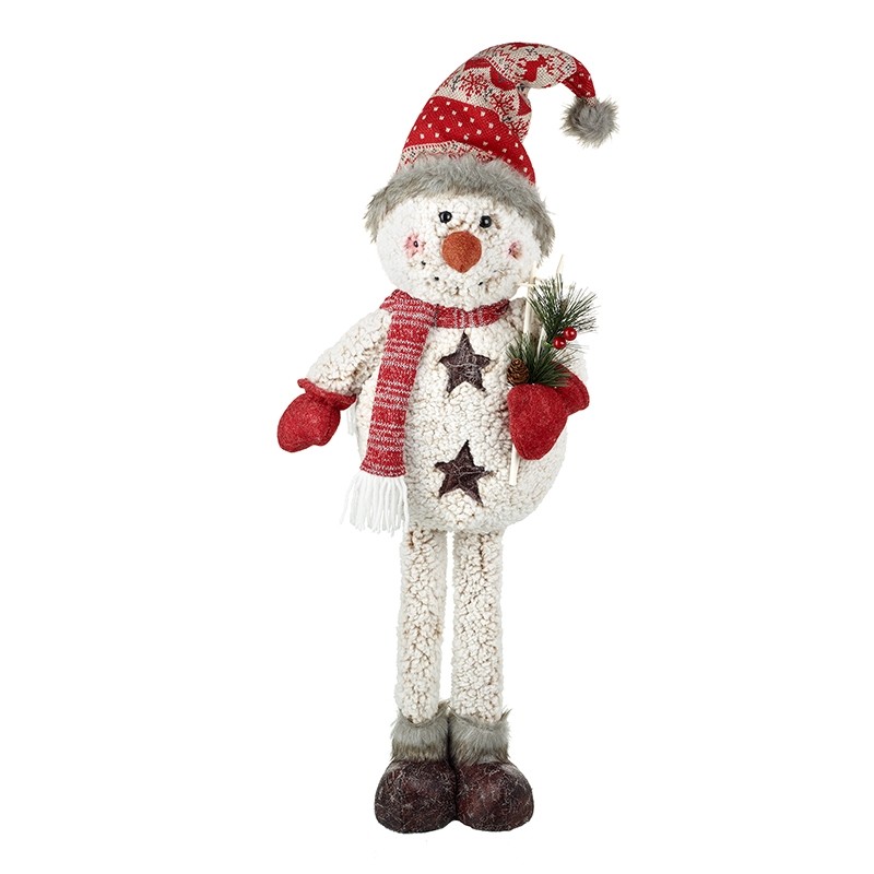 Heaven Sends Large Standing Snowman with Skis Christmas Decoration