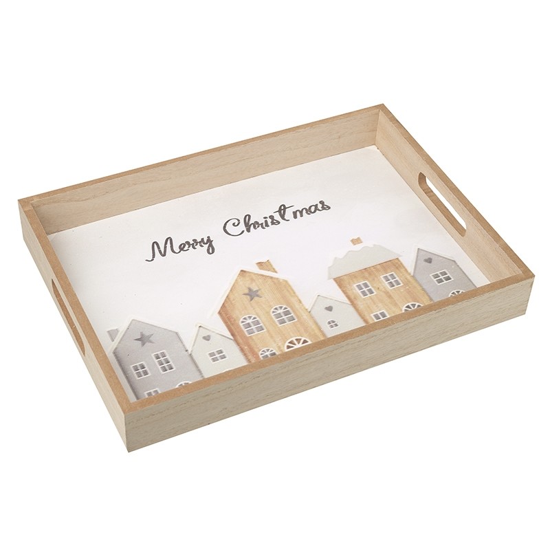 Heaven Sends Wooden Merry Christmas Tray