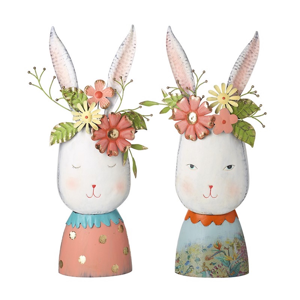 Heaven Sends Metal Rabbit Planters | Gifts from Handpicked