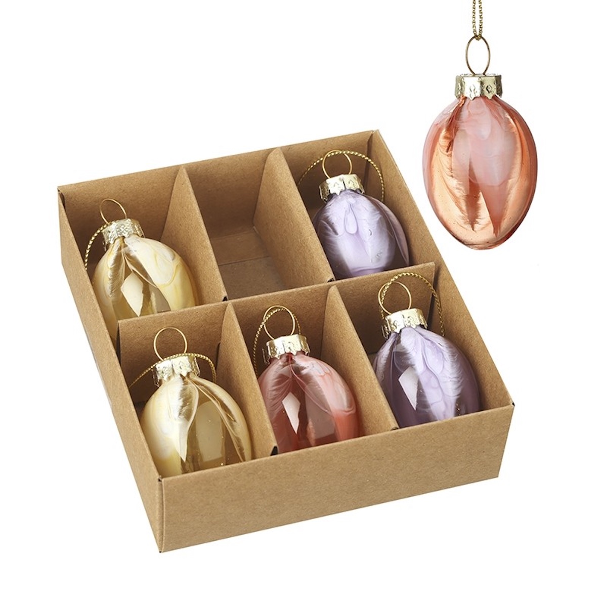 Boîte à Œufs En Bois Blanc Délavé Heaven Sends - Style Campagnard Français Pour 12 Œufs