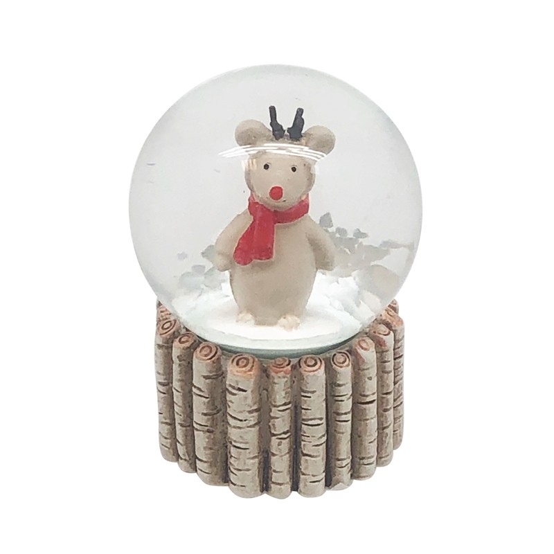 Heaven Sends Miniature Reindeer Christmas Snow Globe