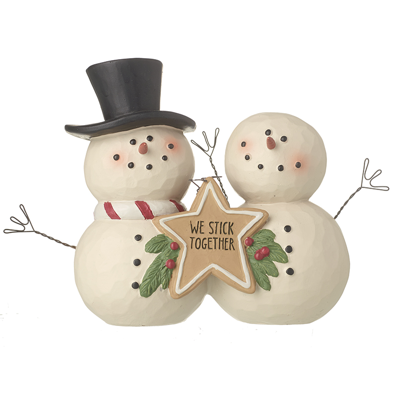 Heaven Sends Snowmen We Stick Together Christmas Decoration