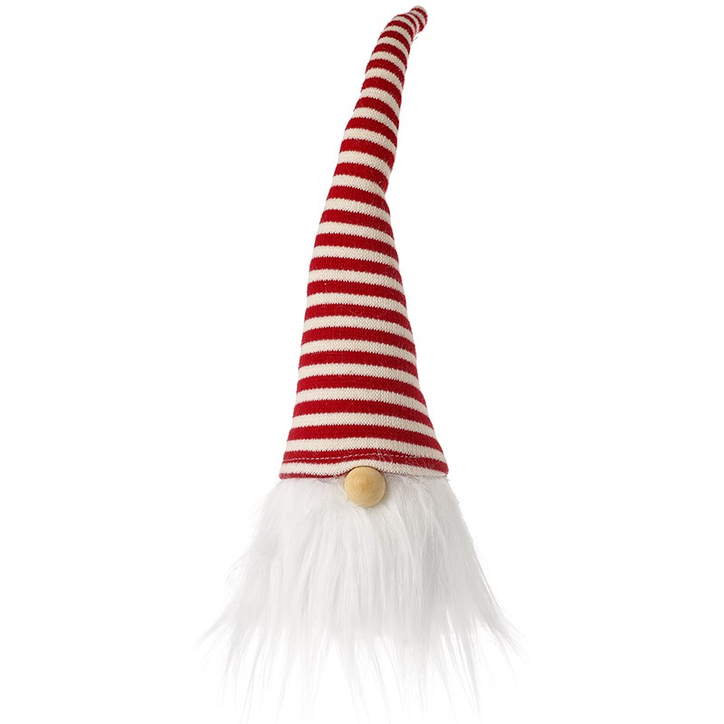 Heaven Sends Weighted Striped Hat Santa Gonk Christmas Decoration