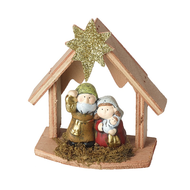 Heaven Sends Wooden Nativity Scene Christmas Decoration