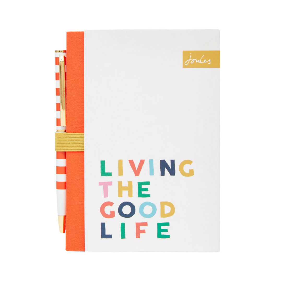 Joules Living The Good Life Mini Notebook and Pen