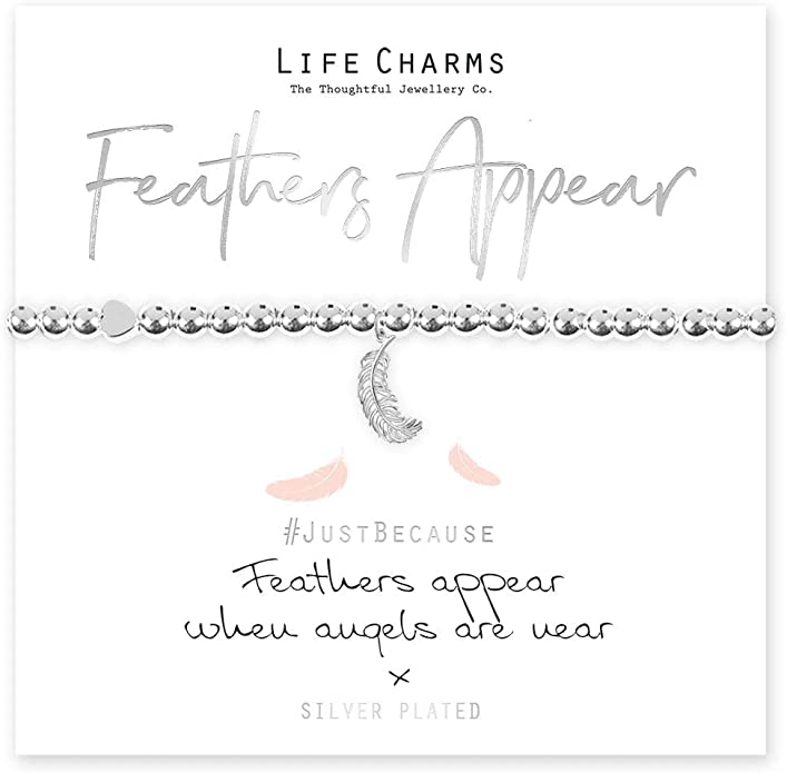 Life Charms Feathers Appear Bracelet Gifts from Handpicked